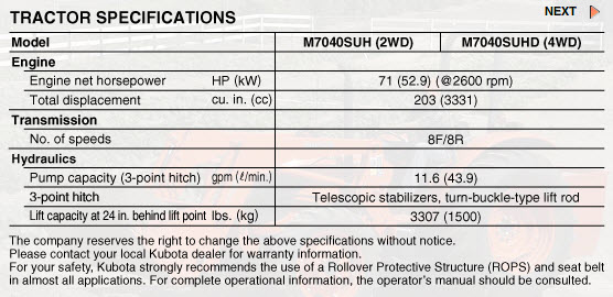 M7040SUHspecs