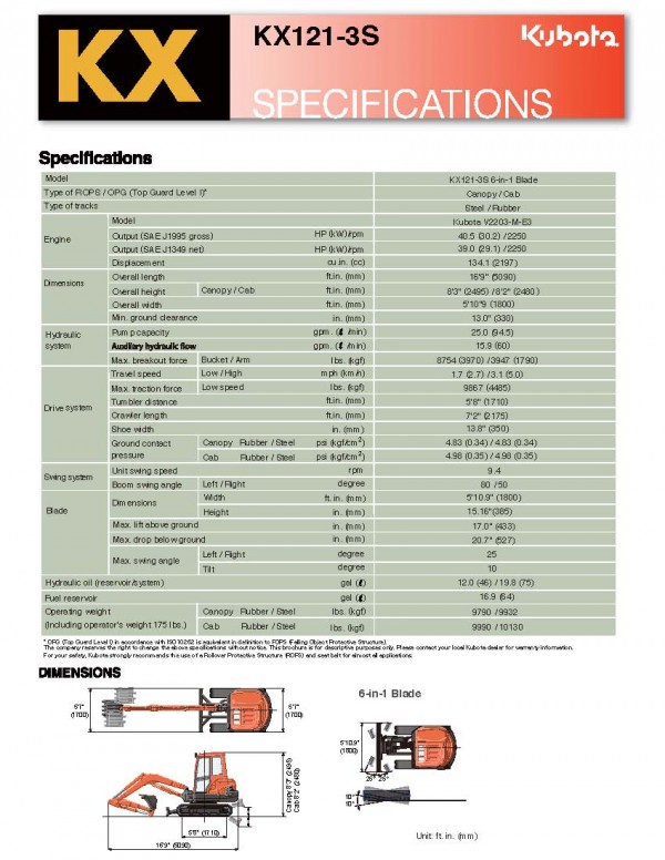 kx121specs