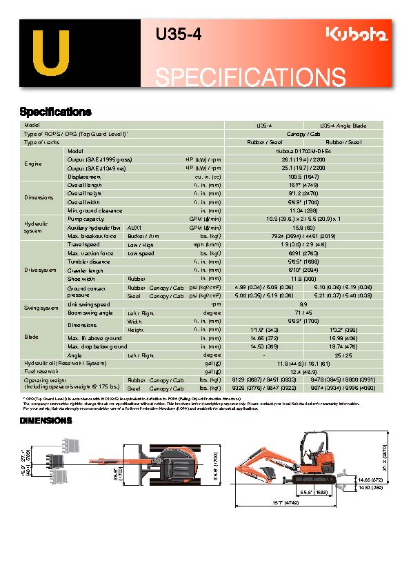 u35 4 spec